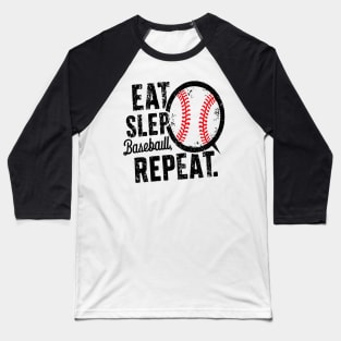 Eat Sleep Baseball Repeat Funny Baseball Player Baseball T-Shirt